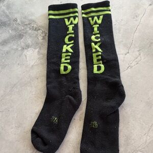 Wicked Black and Green Women's Casual Socks